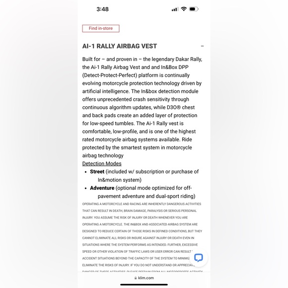 KLIM AI RALLY VEST LARGE - Picture 9 of 9